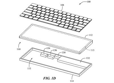 mac all'interno del brevetto della tastiera 1