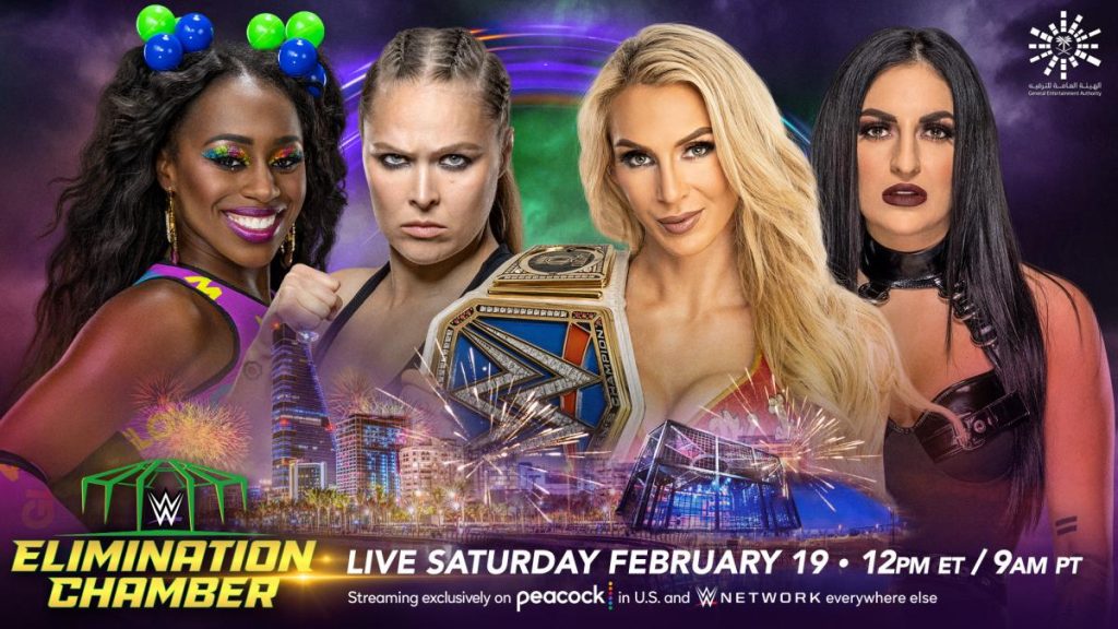 Ronda Rousey and Naomi vs. SmackDown Women's Champion Charlotte Flair and Sonya Deville