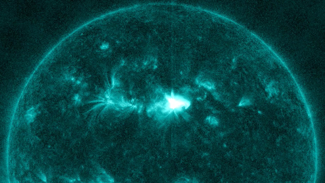 A hyperactive sunspot emitted a massive X-class solar flare into space
