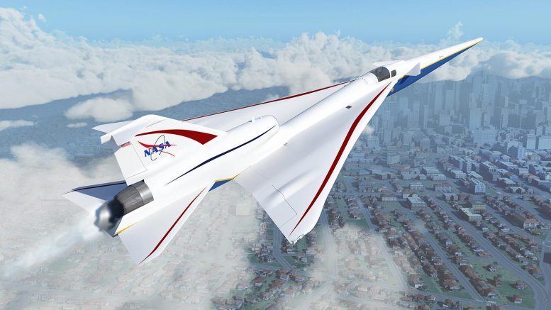 L'aereo SuperSonic silenzioso X-59 della NASA
