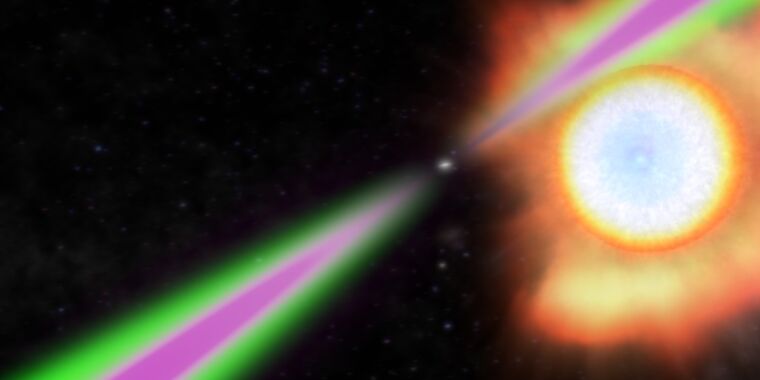 La stella di neutroni "Black Widow" impiega un'ora per orbitare attorno alla stella che sta arrostendo