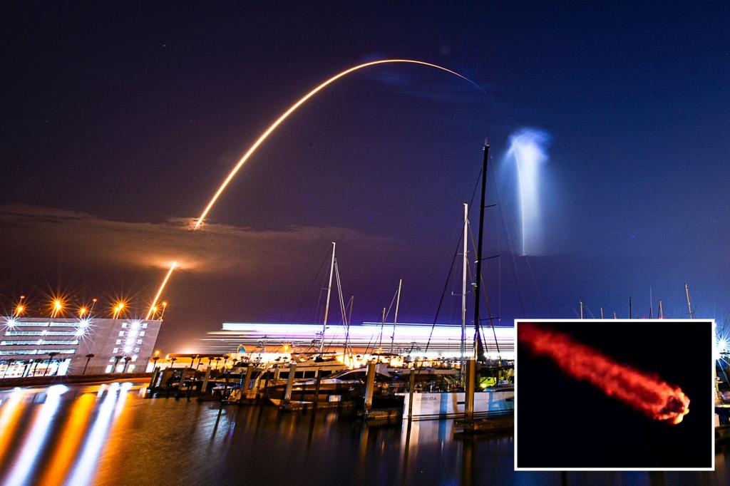 Adorabili "meduse spaziali" sono state viste di notte dopo il lancio di SpaceX