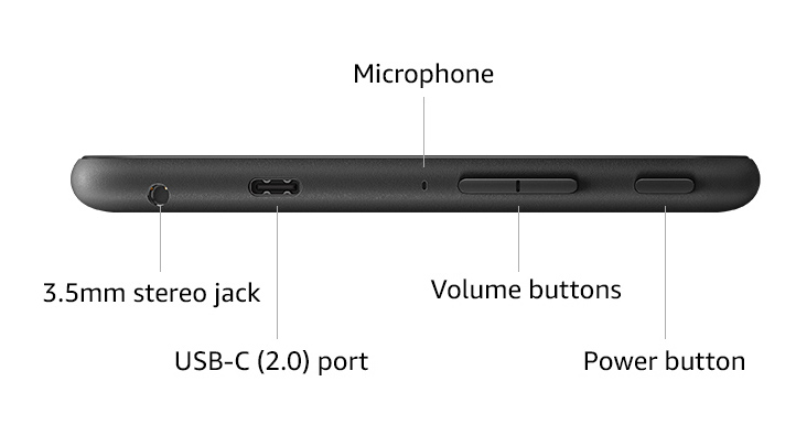 Il tablet Fire 7 ha USB-C.