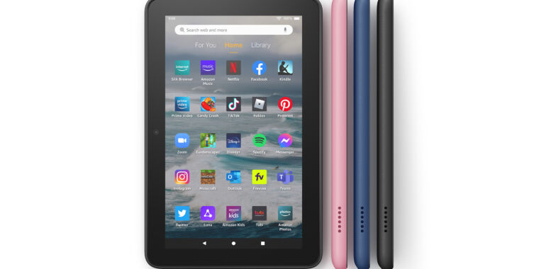 Tablet sportivo Amazon 2022 Fire 7 USB-C $ 74,99