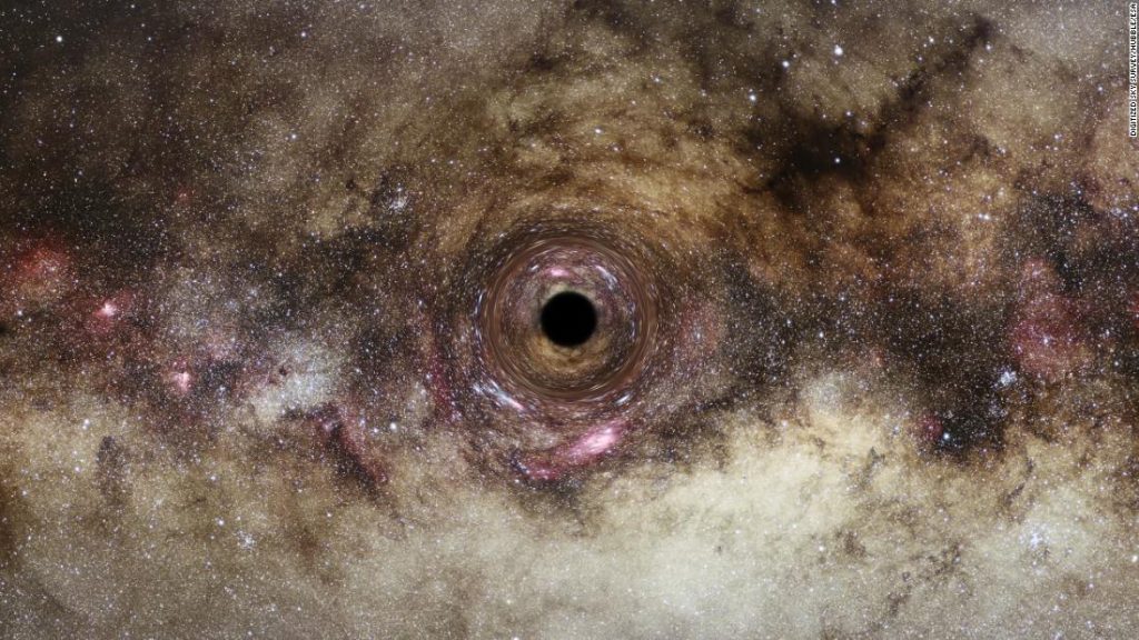 Buco nero che vaga per la Via Lattea spiato da Hubble