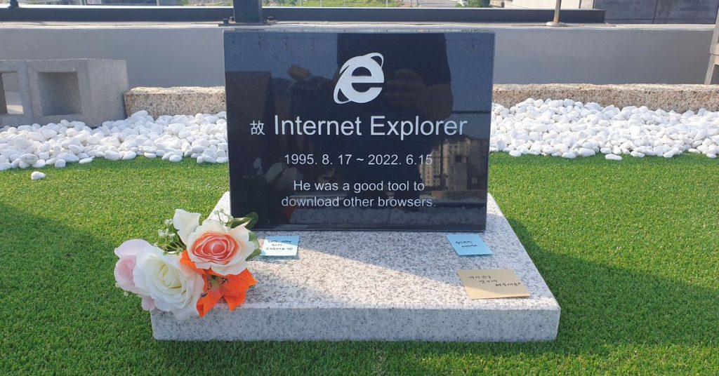 Guarda la lapide di Internet Explorer diffondersi rapidamente in Corea del Sud
