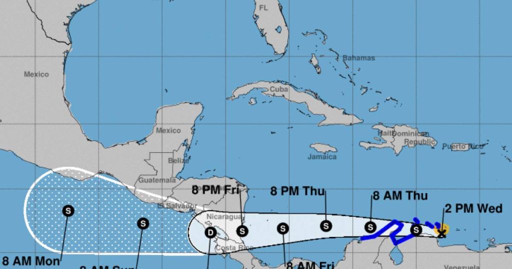 La turbolenza tropicale mostra una migliore organizzazione sui Caraibi;  La tempesta tropicale Bonnie si aspetta presto - Orlando Sentinel