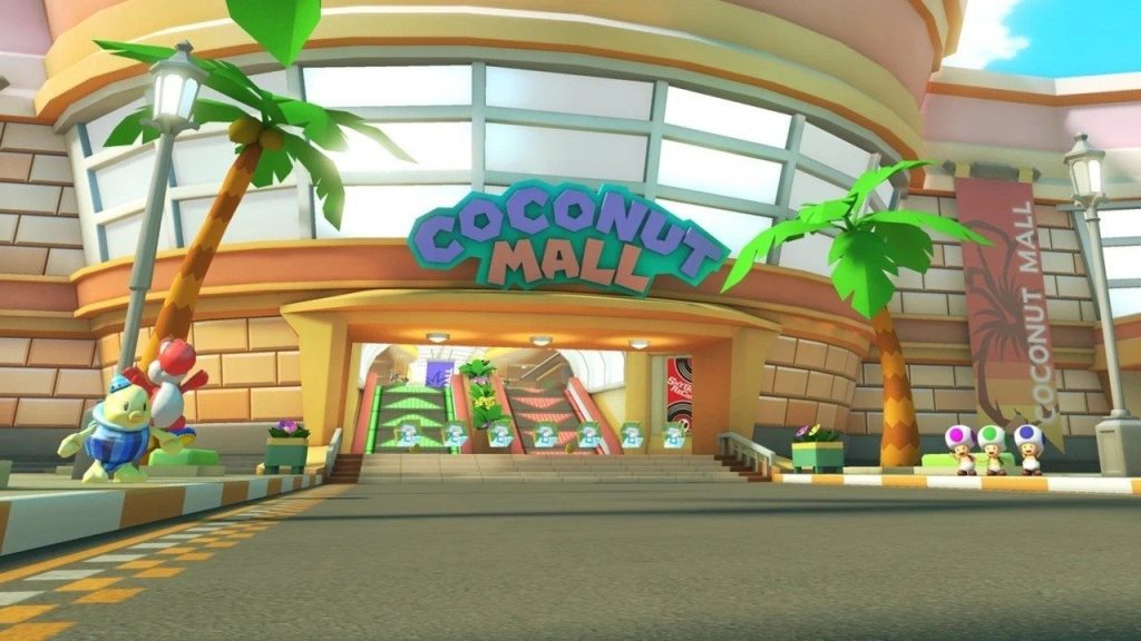 Casuale: Gioisci!  Il Coconut Mall di Mario Kart 8 Deluxe è stato "riparato"