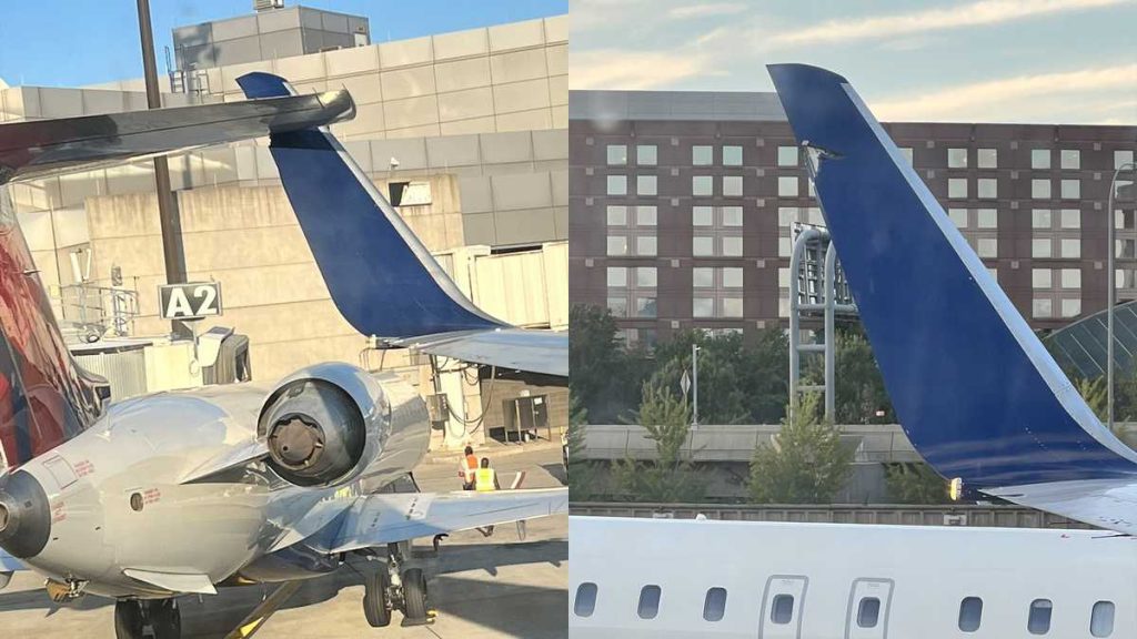 Un aereo si scontra con un altro aereo durante il viaggio all'aeroporto di Logan