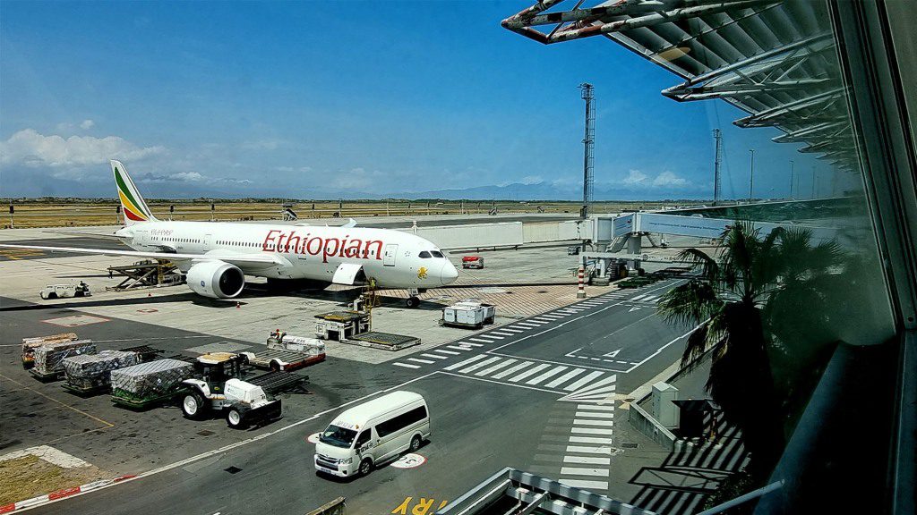 Aereo della Ethiopian Airlines.