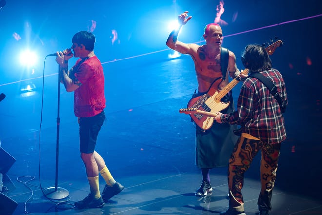 Anthony Kiedis, Flea e John Froscianti dei Red Hot Chili Peppers