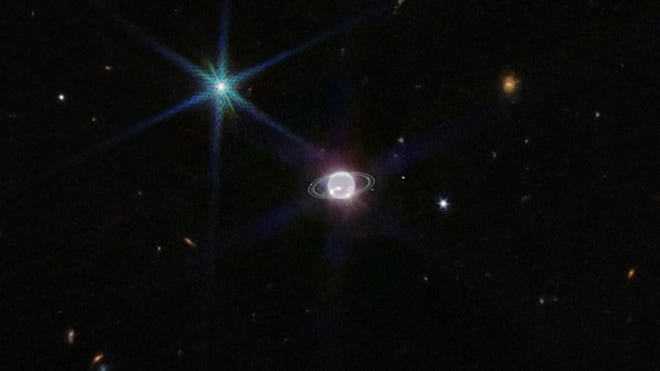 Nettuno, dal telescopio spaziale James Webb.