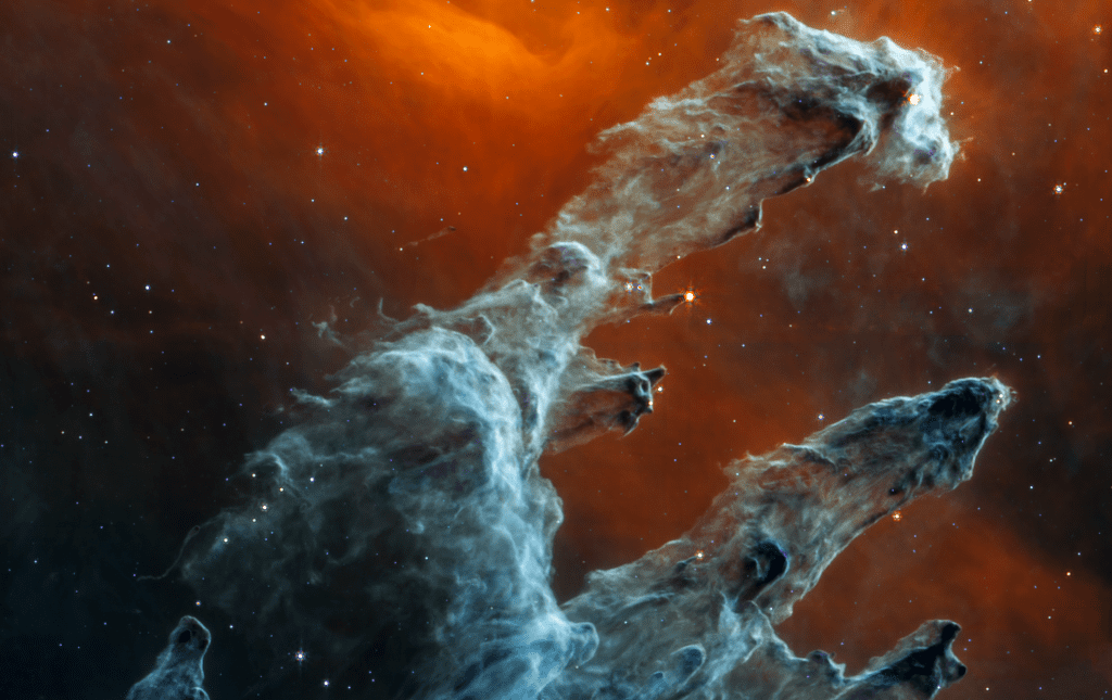 Il telescopio spaziale James Webb cattura una vista spaventosa dei Pilastri della Creazione