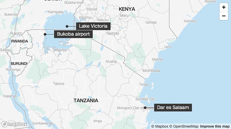 Incidente sul lago Victoria: aereo di linea commerciale affonda nel lago in Tanzania
