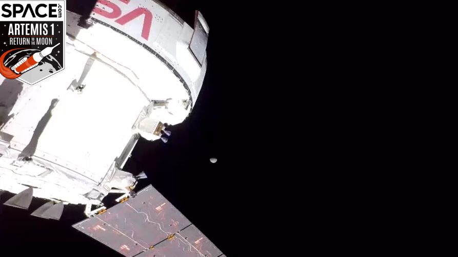 La sonda Artemis 1 Orion vede la luna per la prima volta in video
