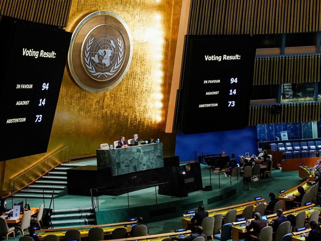 Le Nazioni Unite chiedono alla Russia di pagare un risarcimento.  Come hanno votato i paesi?  |  Notizie della guerra tra Russia e Ucraina